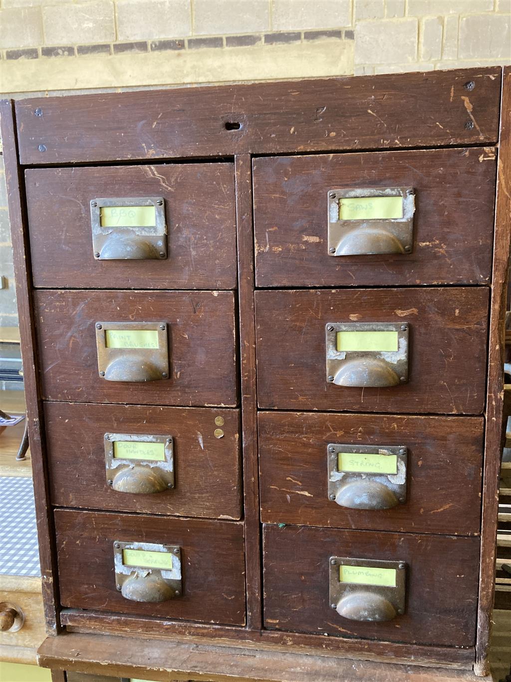 A pair of oak filing chests, width 61cm, depth 57cm, height 74cm